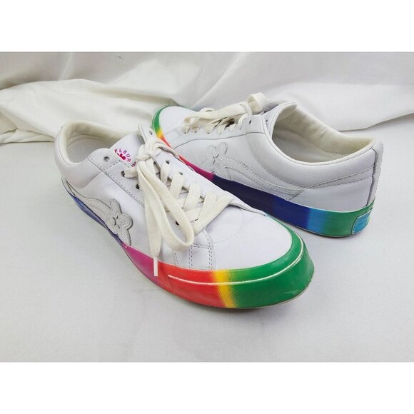 Converse Golf Le Fleur OX Size Mens 13 or Womens 15 Rainbow Pride Low Sneakers - Picture 14 of 15